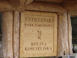 Tablica Tatrzańskiego Parku narodowego