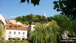 Zamek na wzgórzu w Lublanie