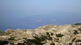 Morze Adriatyckie z góry Sv. Jure