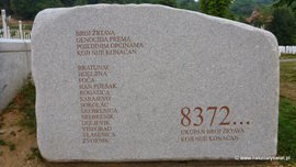 Kamień pamiętkowy Srebrenica